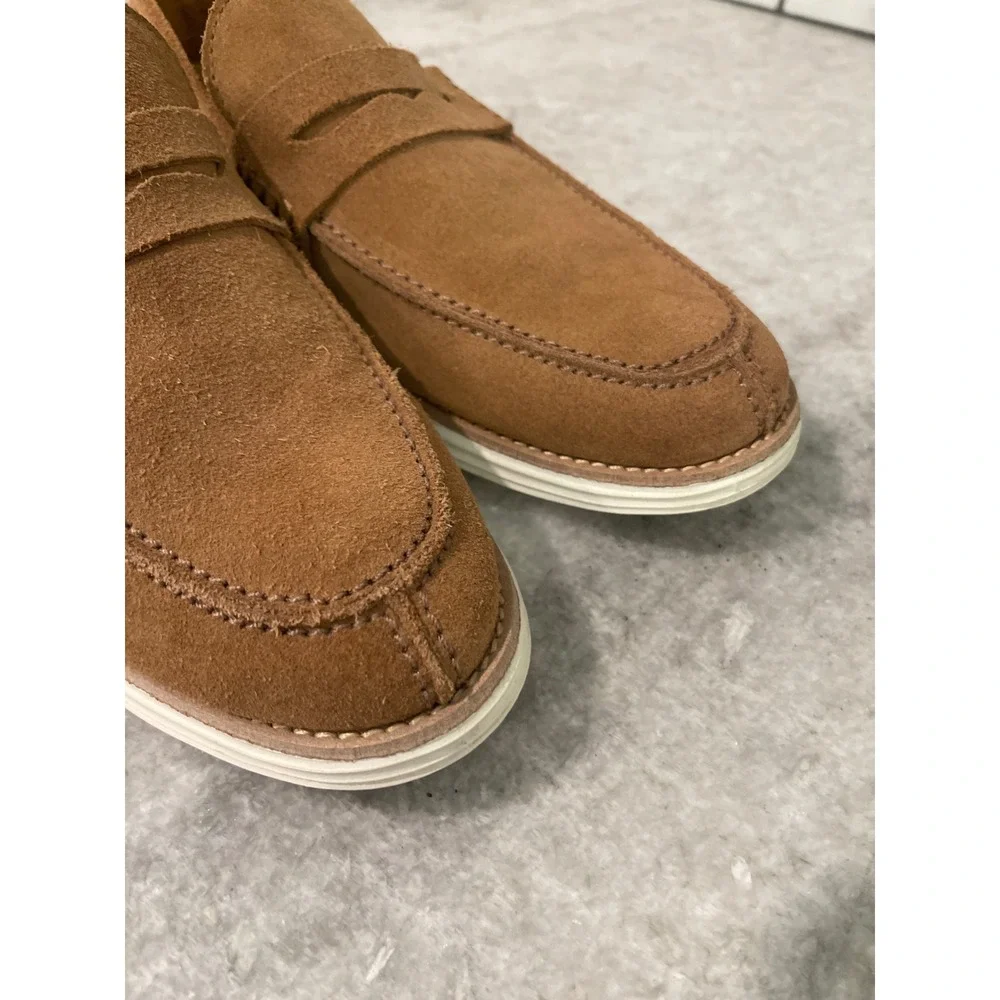 Martin Dingman Penny Loafers Mens 11 Brown Suede Bill Snuff Casual Slip On Shoes